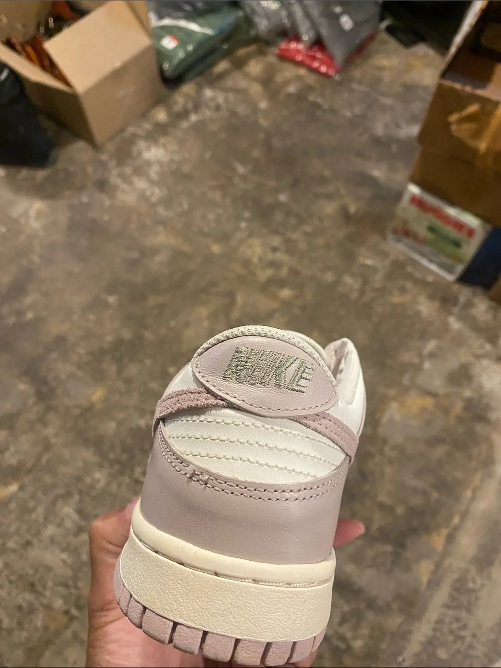 Nike Dunk Low Youth Sneakers in Lavender and White